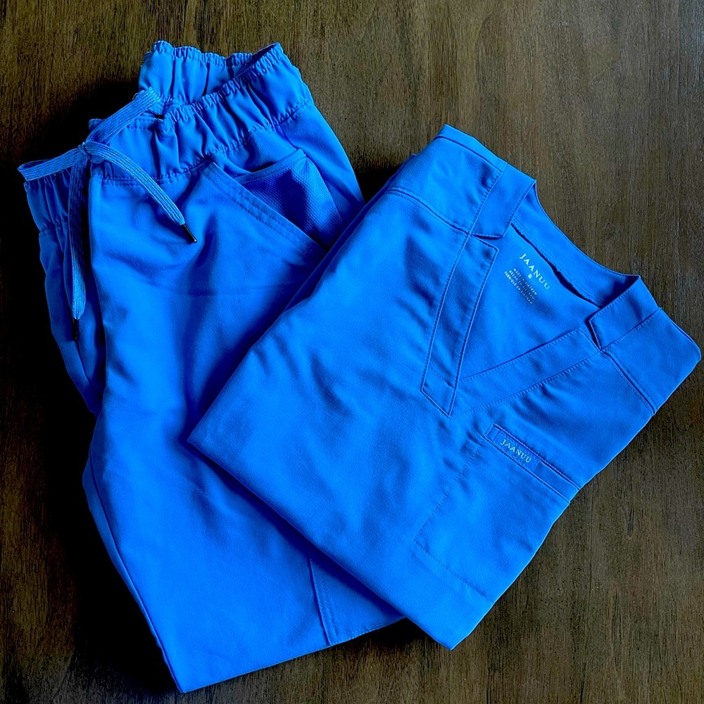 Jaanuu scrub set Ceil Blue size S